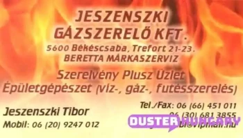 Jeszenszki Gáz szerelő Békéscsaba - Trefort U. 21-23