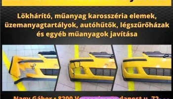 Műanyaghegesztés, Lökhárító javítás, Műanyagjavitás - Veszprém
