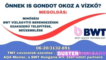 Tmt vízvezeték-szerelés; Tóth Mihály Tamás vízvezeték-szerelő e.v., Aqa mester, a Bwt Hungária Kft. szerződött partnere - Iskola U. 71