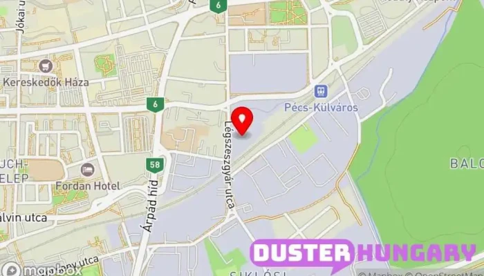 térkép 8 Mester Kft Autójavító ban Pécs