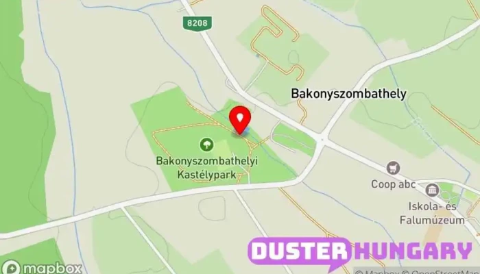 térkép A harangláb régi ácsolt szerkezete Turistalátványosság ban Bakonyszombathely