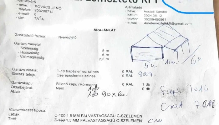 Albagarazs Egyedi Mobilgarazs   Konnyuszerkezetes Tarolok Epitőipari Vallalat - Székesfehérvár