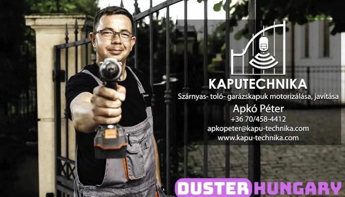 Apkó Péter | Elektromos kapu telepítés, javítás - Tápióbicske
