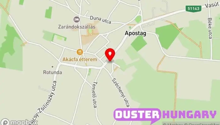 térkép Apostag  ban Apostag