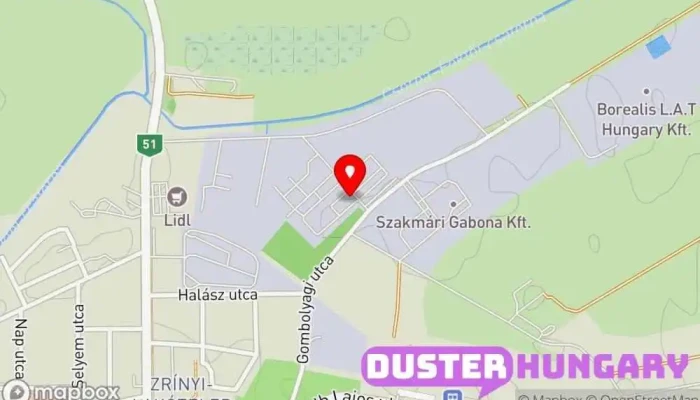 térkép Bagó Gépgyár Mezőgazdaságigép-gyártó, Lakatos, Fémmegmunkáló, Hegesztő ban Kalocsa