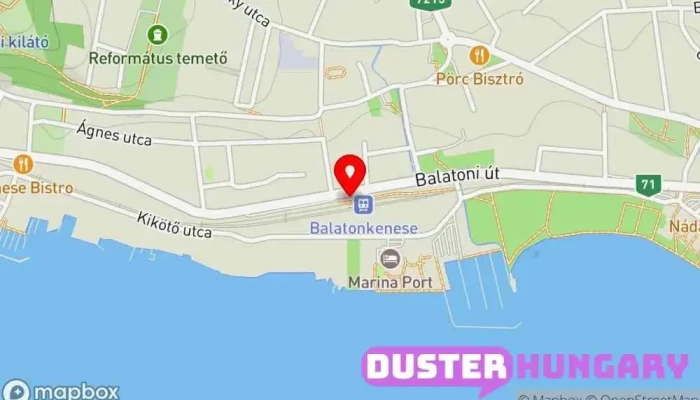 térkép Balatonkenese Megálló, Buszpályaudvar, Vasútállomás ban Balatonkenese