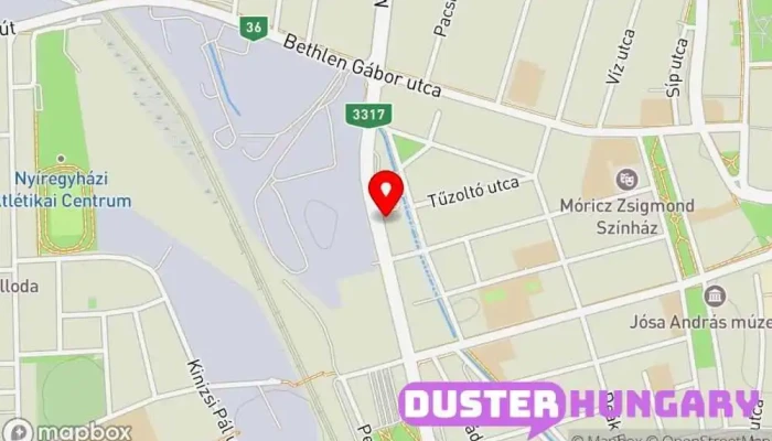 térkép Banu-Szer Kft. Gázszerelés, Kivitelező, Fűtésszerelő, Vízszerelési kellékek ban Nyíregyháza