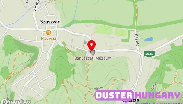 térkép Bányászati és helytörténeti kiállítás, Szászvár Múzeum ban Szászvár