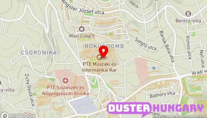 térkép Baranya Vármegyei Mérnöki Kamara  ban Pécs