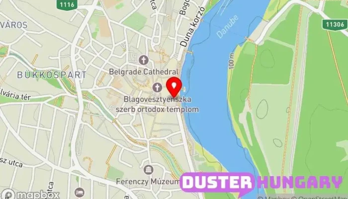 térkép Barlang Klub Élőzene helyszín, Bár ban Szentendre