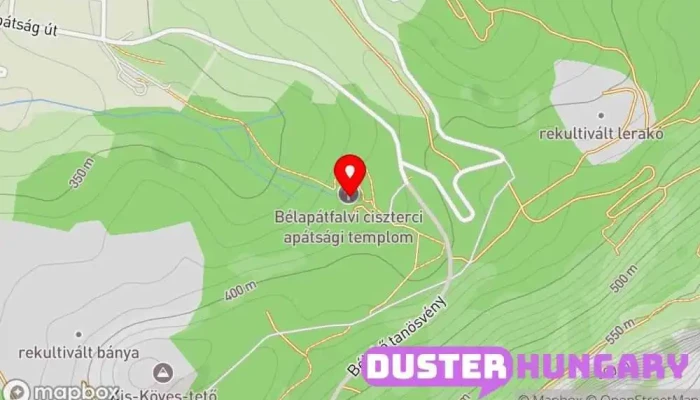 térkép Bélapátfalvai Ciszterci Apátság Temploma Katolikus templom, Turistalátványosság ban Bélapátfalva