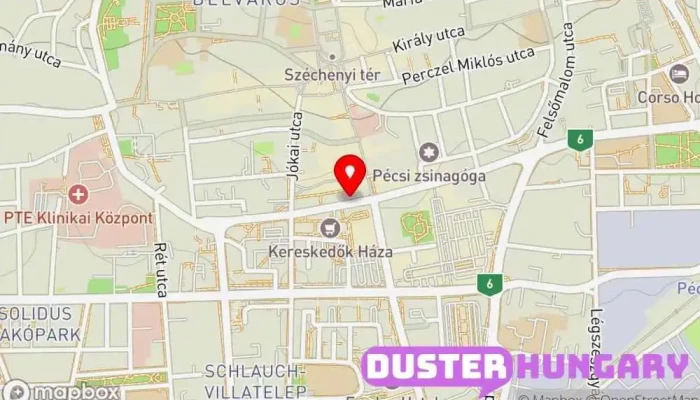 térkép Bélyegzőklinika Gumibélyegzők boltja, Kulcsmásolás ban Pécs
