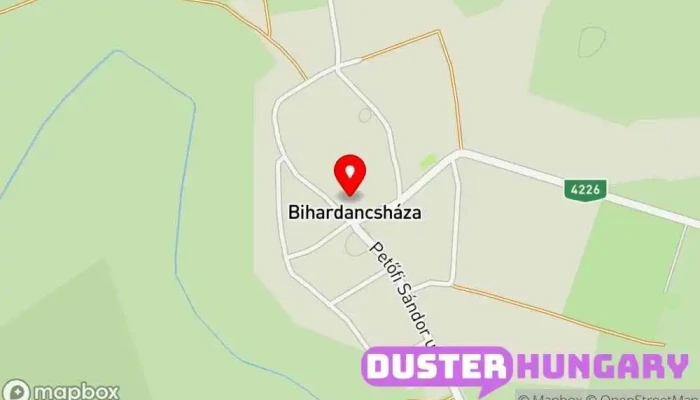 térkép Bihardancsháza  ban Bihardancsháza