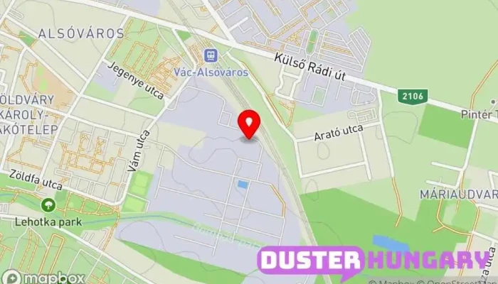 térkép BioAlga Kft  ban Vác