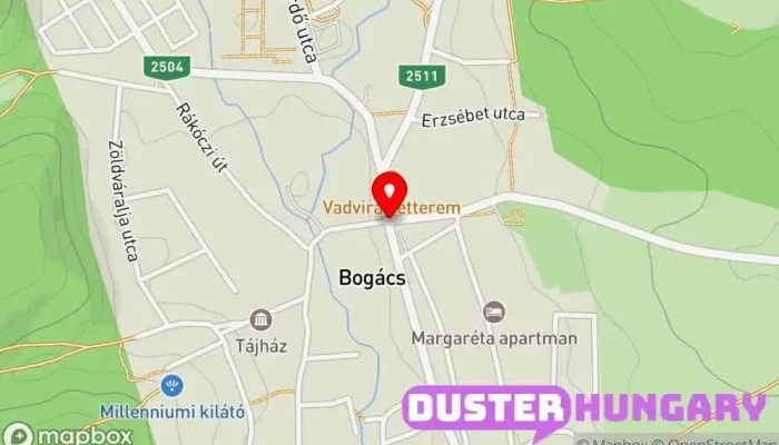 térkép Bogács  ban Bogács