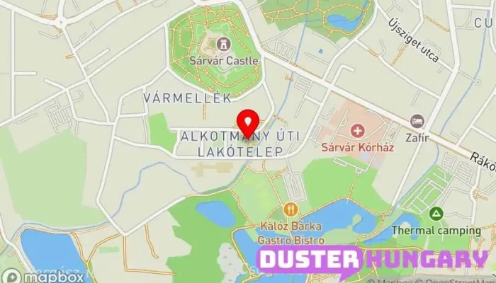 térkép Boldogasszony Oltár Turistalátványosság ban Sárvár