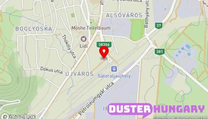 térkép Bortemplom Turistalátványosság ban Sátoraljaújhely