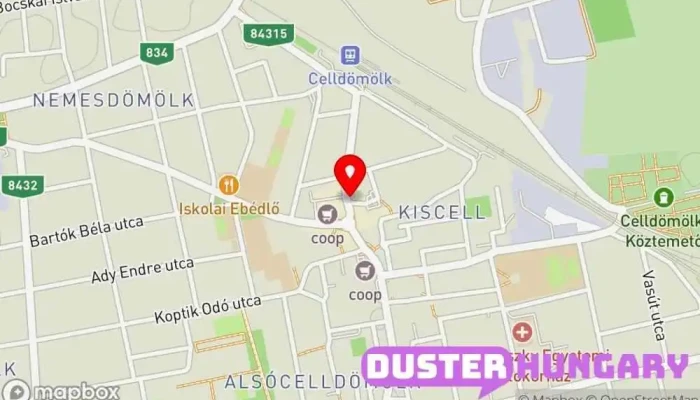 térkép Celldömölki Kábeltelevízió Kft. Kábeltévé-üzemeltető ban Celldömölk