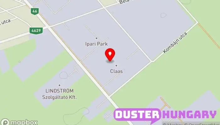 térkép CLAAS Hungária Kft. Gépgyártó ban Törökszentmiklós