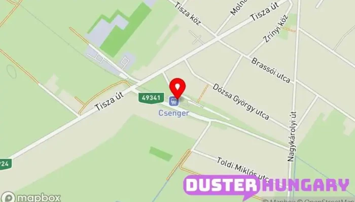 térkép Csenger Buszmegálló ban Csenger
