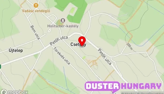 térkép Csetény  ban Csetény
