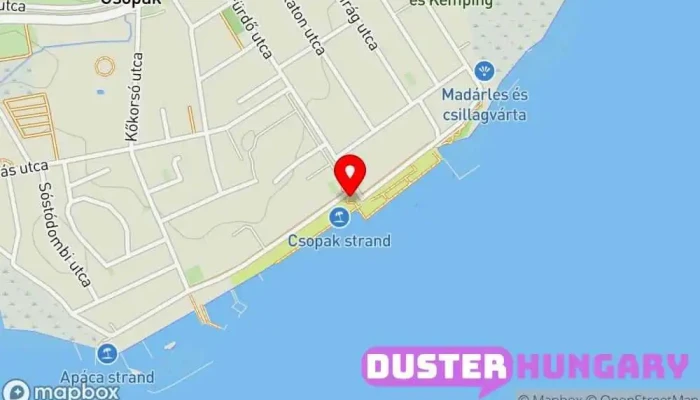 térkép Csopak Strand Fürdő ban Csopak
