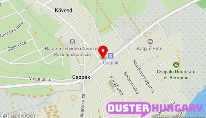 térkép Csopak Vasútállomás ban Csopak