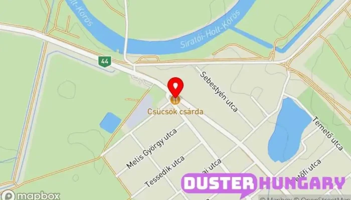 térkép Csücsök Csárda ( Békésszentandrási) Étterem ban Békésszentandrás