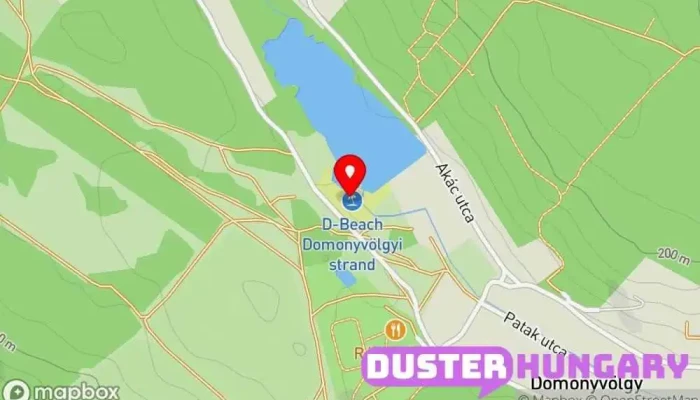 térkép D-Beach Üdülőszálloda, Úszólétesítmény ban Domony