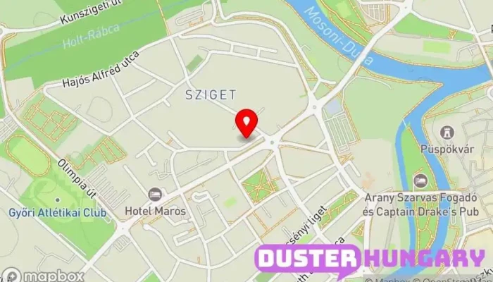 térkép Dália utca 1 Panelház ban Győr
