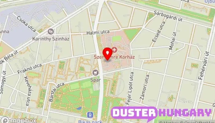 térkép Dél-budai Centrumkórház Szent Imre Egyetemi Oktatókórház Kórház, Egészségügyi központ ban Budapest