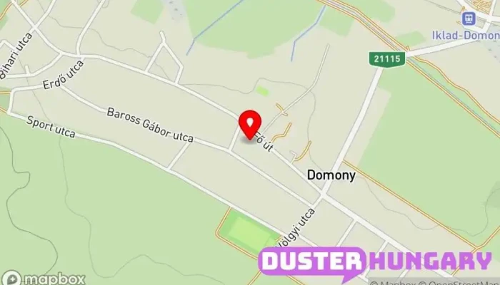 térkép Domony  ban Domony