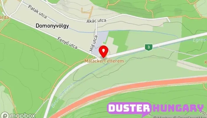 térkép Domonyvölgy Buszmegálló ban Domony