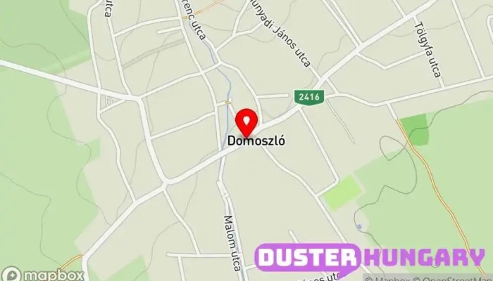 térkép Domoszló, Központ Buszmegálló ban Domoszló