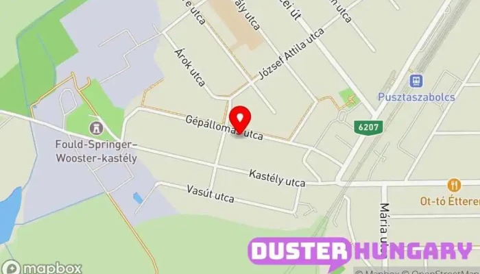 térkép E-KOVÁCS BAU KFT Vállalati telephely, Irodaház ban Pusztaszabolcs
