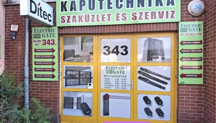Electric Gate Kft. - Kaputechnika Szaküzlet - Elektromos kapunyitó bolt. - Budapest