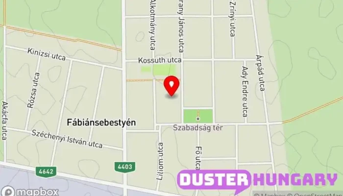 térkép Fábiánsebestyén  ban Fábiánsebestyén