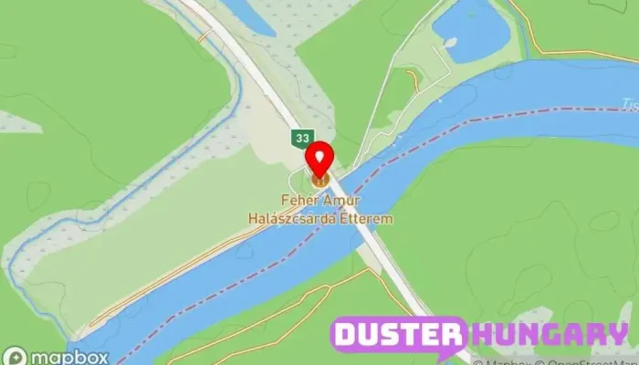 térkép Fehér Amúr Halászcsárda Étterem ban Poroszló