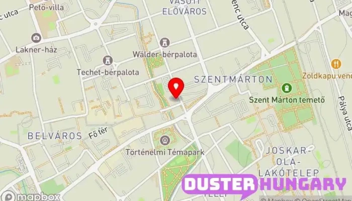 térkép Fehér Pál kulcsmásolás Lakatos ban Szombathely