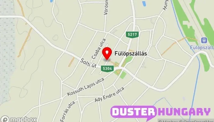 térkép Fülöpszállás  ban Fülöpszállás