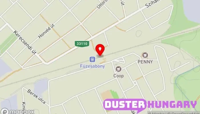térkép Füzesabony Megálló, Buszmegálló, Vasútállomás ban Füzesabony