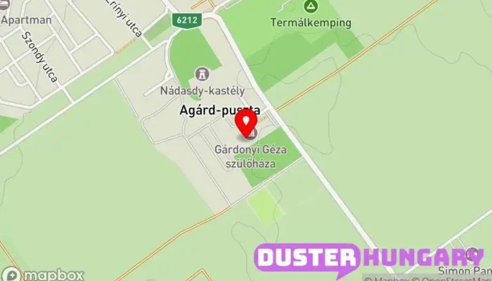 térkép Gárdonyi Géza Emlékház Múzeum, Turistalátványosság ban Gárdony