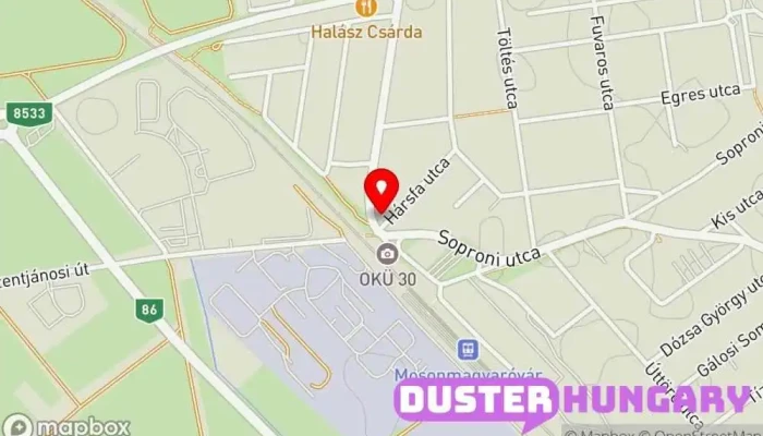 térkép Geisbühl Klima+Kapu Légkondicionáló-kereskedő és kivitelező ban Mosonmagyaróvár