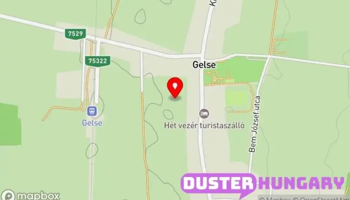 térkép Gelse  ban Gelse