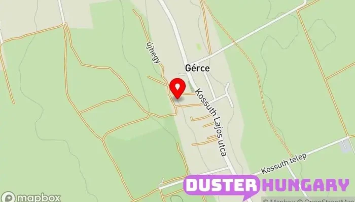 térkép Gérce  ban Gérce