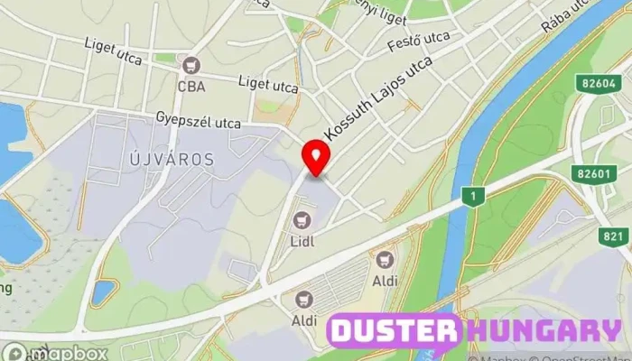 térkép GIMEX-Hidraulika Kft. Ipari berendezések szállítója ban Győr