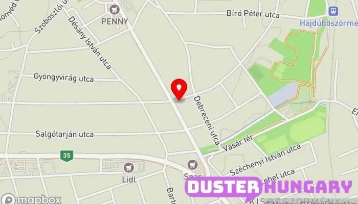 térkép Gn Bróker Kft. Biztosítási ügynök ban Hajdúböszörmény