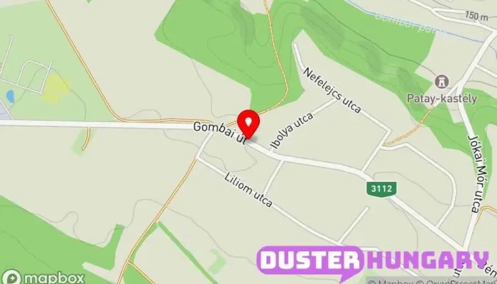 térkép Gomba, Vár út Buszmegálló ban Gomba