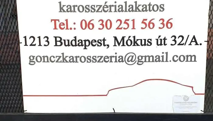Goncz Karosszerialakatos Muhely Osszes - Budapest