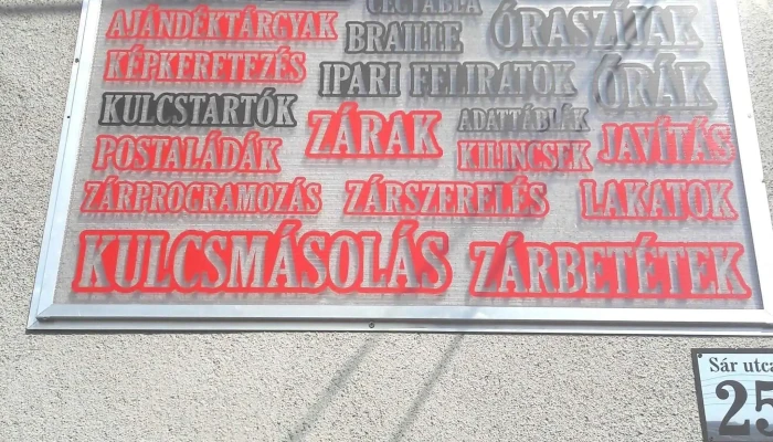 Gravo Haz Gravirozas Kulcsmasolas Zarszereles Oras Telefon - Székesfehérvár